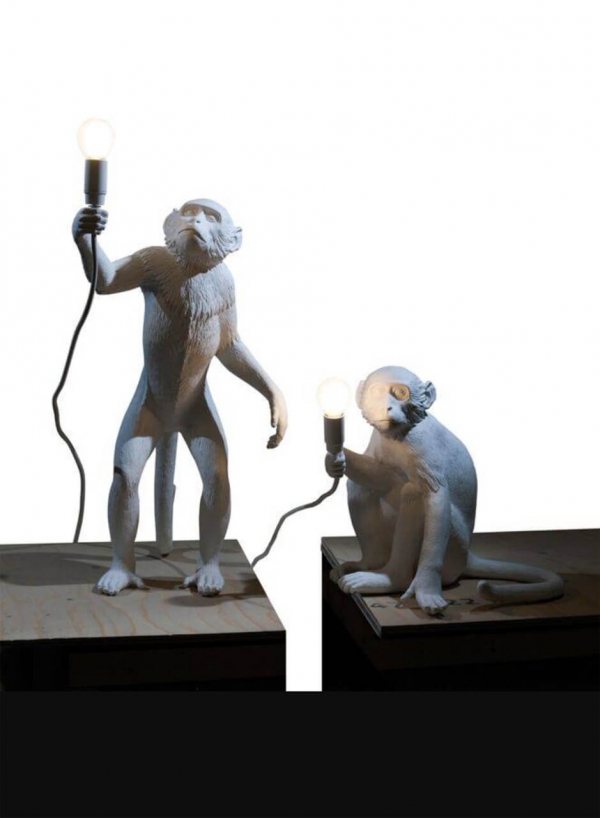 Monkey Lamp Grey